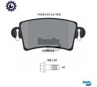BRAKE PAD SET DISC BRAKE BPD1107 FOR RENAULT MASTER/II/Platform/Chassis/Van 2.5L