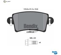 BRAKE PAD SET DISC BRAKE BPD1107 FOR RENAULT MASTER/II/Platform/Chassis/Van 2.5L