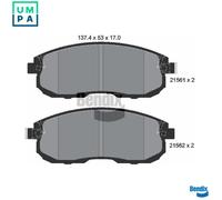 BRAKE PAD SET DISC BRAKE BPD1112 FOR INFINITI NISSAN TIIDA/Hatchback ALTIMA 3.5L