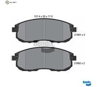 BRAKE PAD SET DISC BRAKE BPD1112 FOR INFINITI NISSAN TIIDA/Hatchback ALTIMA 3.5L