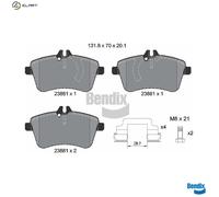BRAKE PAD SET DISC BRAKE BPD1113 FOR MERCEDES-BENZ B-CLASS/Sports/Tourer 2.0L