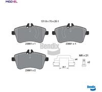 BRAKE PAD SET DISC BRAKE BPD1113 FOR MERCEDES-BENZ B-CLASS/Sports/Tourer 2.0L