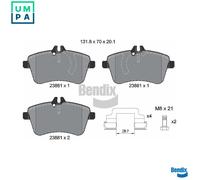 BRAKE PAD SET DISC BRAKE BPD1113 FOR MERCEDES-BENZ B-CLASS/Sports/Tourer 2.0L