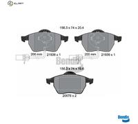 BRAKE PAD SET DISC BRAKE BPD1119 FOR VW PASSAT/B5.5 AUDI A4/B7/Convertible/B6