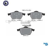 BRAKE PAD SET DISC BRAKE BPD1119 FOR VW PASSAT/B5.5 AUDI A4/B7/Convertible/B6