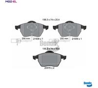 BRAKE PAD SET DISC BRAKE BPD1119 FOR VW PASSAT/B5.5 AUDI A4/B7/Convertible/B6