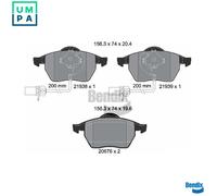 BRAKE PAD SET DISC BRAKE BPD1119 FOR VW PASSAT/B5.5 AUDI A4/B7/Convertible/B6