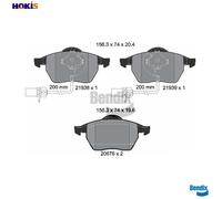 BRAKE PAD SET DISC BRAKE BPD1119 FOR VW PASSAT/B5.5 AUDI A4/B7/Convertible/B6