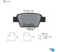 BRAKE PAD SET DISC BRAKE BPD1120 FOR ALFA ROMEO FIAT MULTIPLA/VAN BRAVO/Van/II