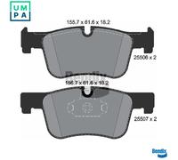 BRAKE PAD SET DISC BRAKE BPD1122 FOR BMW 3/Van/G21/G81/G20/G80/G28/Gran/F4/F2