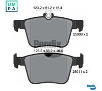 BRAKE PAD SET DISC BRAKE BPD1124 FOR SKODA VW ATLAS GOLF/VII ARTEON/SHOOTING