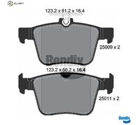 BRAKE PAD SET DISC BRAKE BPD1124 FOR SKODA VW ATLAS GOLF/VII ARTEON/SHOOTING