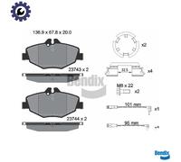 BRAKE PAD SET DISC BRAKE BPD1126 FOR MERCEDES-BENZ E-CLASS/Platform/Chassis 1.8L