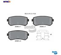 BRAKE PAD SET DISC BRAKE BPD1136 FOR HYUNDAI ix35/Van SONATA/VI TUCSON/SUV 1.4L