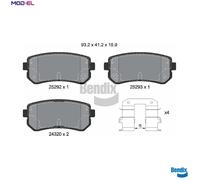 BRAKE PAD SET DISC BRAKE BPD1136 FOR HYUNDAI ix35/Van SONATA/VI TUCSON/SUV 1.4L