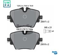 FRONT BRAKE PAD SET DISC BRAKE FITS: BMW 2 MONOCAB 218 I/225 I/220 D/220 D XD