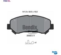 BRAKE PAD SET DISC BRAKE BPD1143 FOR SUZUKI NISSAN QASHQAI/+2/VAN X-TRAIL/II