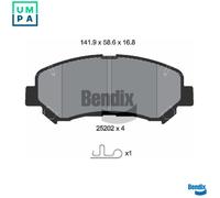 BRAKE PAD SET DISC BRAKE BPD1143 FOR SUZUKI NISSAN QASHQAI/+2/VAN X-TRAIL/II