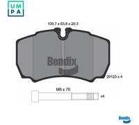 BRAKE PAD SET DISC BRAKE BPD1148 FOR IVECO DAILY/VI/Platform/Chassis/Van/Bus