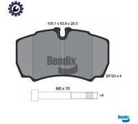 BRAKE PAD SET DISC BRAKE BPD1148 FOR IVECO DAILY/VI/Platform/Chassis/Van/Bus