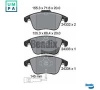 BRAKE PAD SET DISC BRAKE BPD1149 FOR VW SHARAN/Box/Body/MPV TIGUAN/VAN SEAT