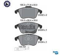 BRAKE PAD SET DISC BRAKE BPD1149 FOR VW SHARAN/Box/Body/MPV TIGUAN/VAN SEAT