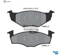 BRAKE PAD SET DISC BRAKE BPD1150 FOR SKODA FABIA/Praktik/II/Combi VW POLO/IV