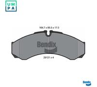 BRAKE PAD SET DISC BRAKE BPD1151 FOR RENAULT MASTER/PRO/Van MASCOTT IVECO