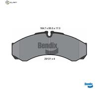 BRAKE PAD SET DISC BRAKE BPD1151 FOR RENAULT MASTER/PRO/Van MASCOTT IVECO