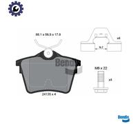 BRAKE PAD SET DISC BRAKE BPD1152 FOR PEUGEOT CITROËN C5/III/Break 4HP3FY 2.2L