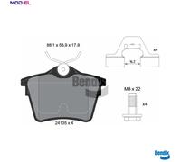 BRAKE PAD SET DISC BRAKE BPD1152 FOR PEUGEOT CITROËN C5/III/Break 4HP3FY 2.2L
