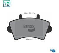 BRAKE PAD SET DISC BRAKE BPD1155 FOR RENAULT MASTER/II/Platform/Chassis/Van 2.5L