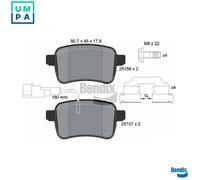 BRAKE PAD SET DISC BRAKE BPD1156 FOR ALFA ROMEO GIULIETTA/Hatchback/Van 2.0L
