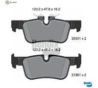 BRAKE PAD SET DISC BRAKE BPD1157 FOR MINI BMW 2/Gran/F44/Tourer/F46/Active/F45