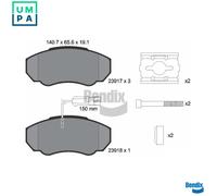 BRAKE PAD SET DISC BRAKE BPD1161 FOR PEUGEOT BOXER/Van/Bus/Platform/Chassis 2.8L