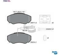 BRAKE PAD SET DISC BRAKE BPD1161 FOR PEUGEOT BOXER/Van/Bus/Platform/Chassis 2.8L
