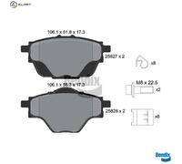 BRAKE PAD SET DISC BRAKE BPD1162 FOR PEUGEOT 3008/Van/II/SUV 308/SW/III 5008