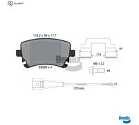 BRAKE PAD SET DISC BRAKE BPD1163 FOR VW CALIFORNIA/T5/Camper/T6 TRANSPORTER 2.0L