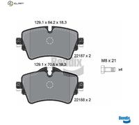 BRAKE PAD SET DISC BRAKE BPD1171 FOR MINI BMW 2/Active/Tourer/Van/F45/X/F39 1.5L