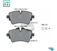 BRAKE PAD SET DISC BRAKE BPD1171 FOR MINI BMW 2/Active/Tourer/Van/F45/X/F39 1.5L