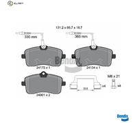 BRAKE PAD SET DISC BRAKE BPD1174 FOR PEUGEOT 6FY /6FZ 1.7L 9HY /9HZ 1.6L 4cyl