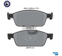 BRAKE PAD SET DISC BRAKE BPD1177 FOR FORD TRANSIT/CONNECT/V408/Box/Body/MPV 1.0L