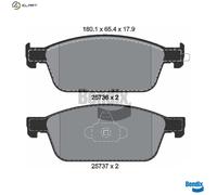 BRAKE PAD SET DISC BRAKE BPD1177 FOR FORD TRANSIT/CONNECT/V408/Box/Body/MPV 1.0L