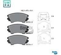 BPD1180 BRAKE PAD SET, DISC BRAKE FITS SAAB 9-5 2.0 TTID XWD