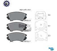BPD1180 BRAKE PAD SET, DISC BRAKE FITS SAAB 9-5 2.0 TTID XWD