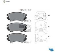 BRAKE PAD SET DISC BRAKE BPD1180 FOR VAUXHALL ZAFIRA/Mk/III SAAB MG 1.6L 4cyl