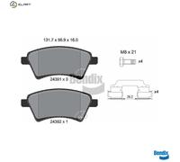 BRAKE PAD SET DISC BRAKE BPD1181 FOR SUZUKI SX4/CLASSIC FIAT M16A9HX 1.6L 4cyl