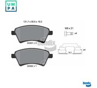 BPD1181 BRAKE PAD SET, DISC BRAKE FITS SUZUKI SX4 SALOON 1.6