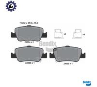BRAKE PAD SET DISC BRAKE BPD1183 FOR TOYOTA 1NR-FE 1.3L 1ND-TV 1.4L 4cyl AURIS