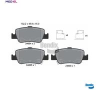 BRAKE PAD SET DISC BRAKE BPD1183 FOR TOYOTA 1NR-FE 1.3L 1ND-TV 1.4L 4cyl AURIS
